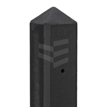 Betonpaal 85x85x1800 standaard antraciet gecoat (eindpaal)