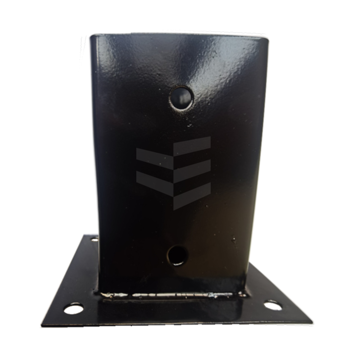 Paalplaathouder 91x91x150 zwart gepoedercoat main product photo