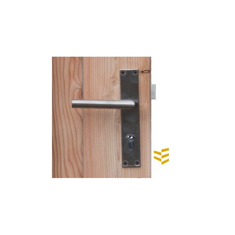 Deurkrukset tbv poortframe langschild RVS 35x35