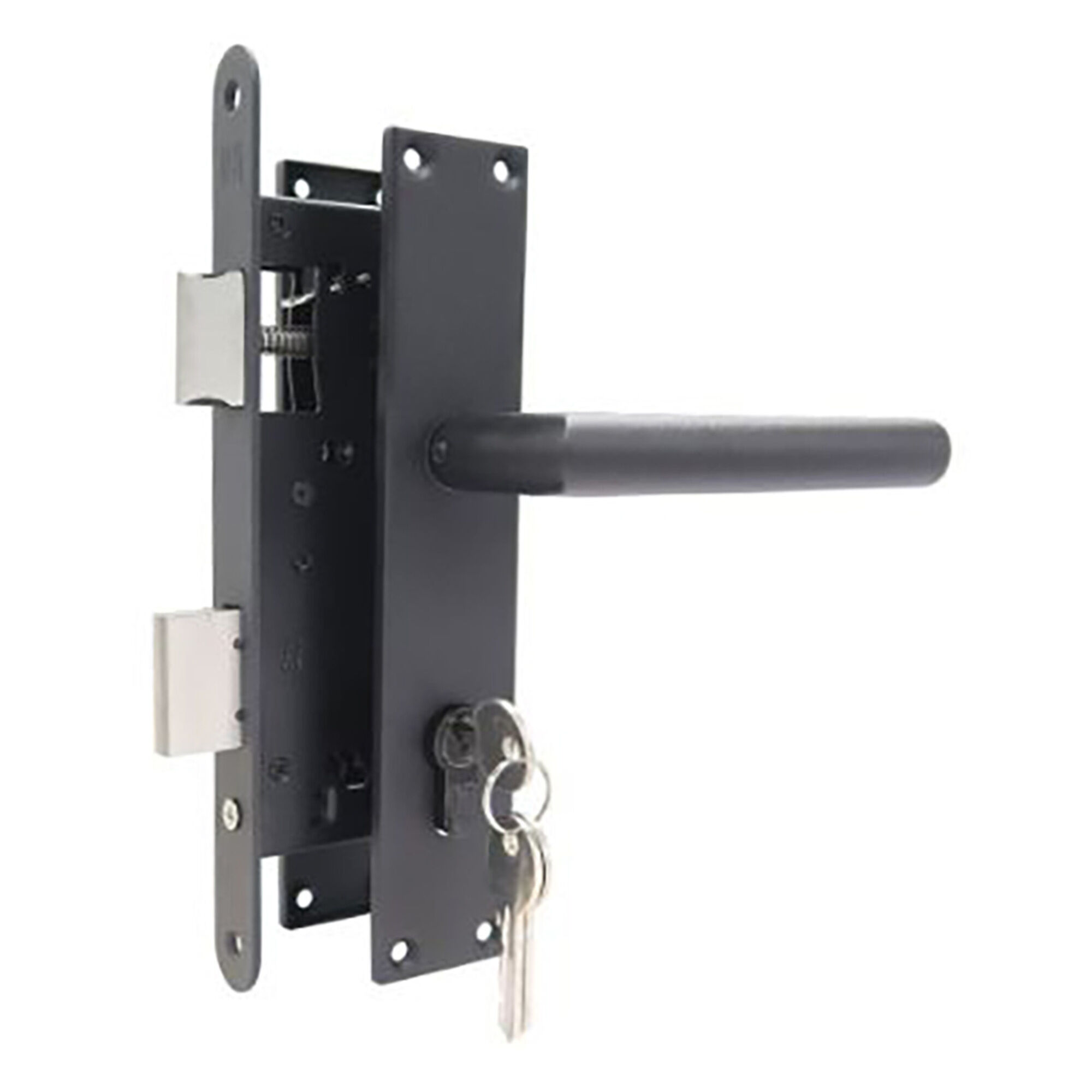 Deurkrukset langschild RVS 35x35 ZWART