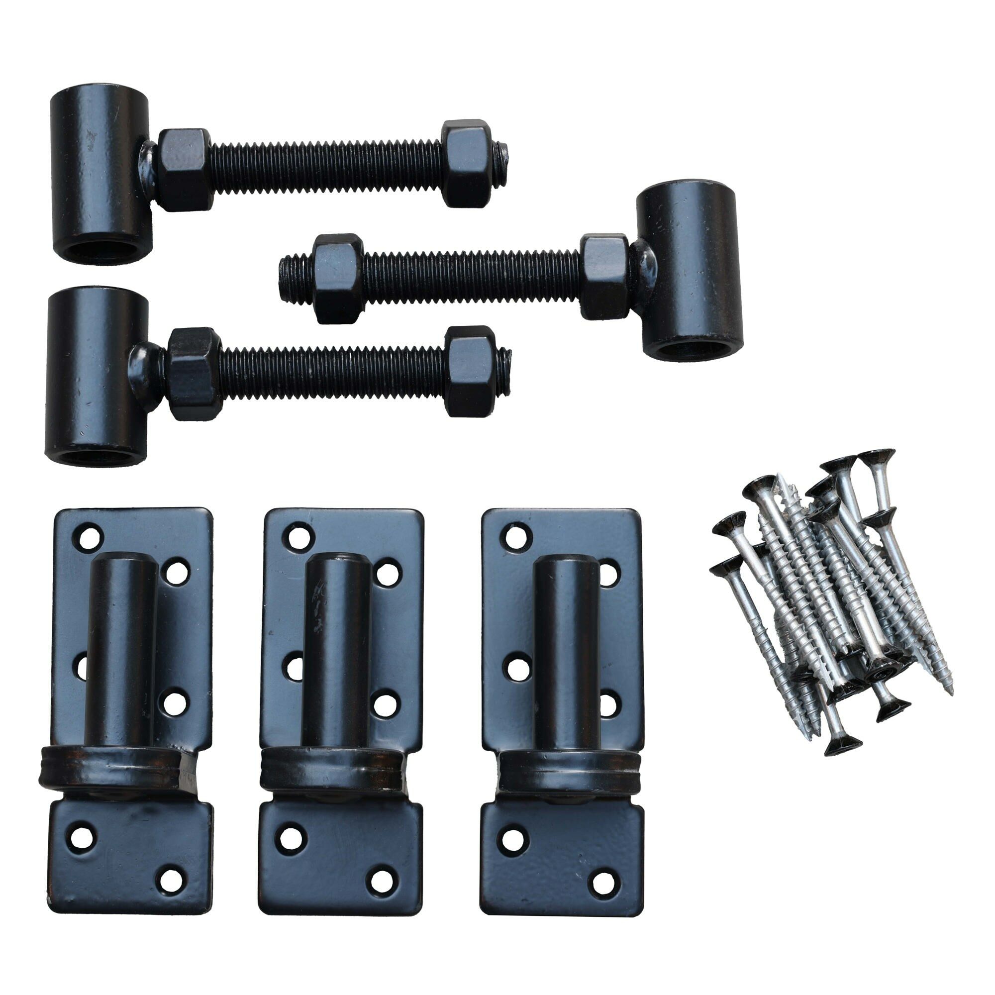 Set voor poortframes (3-punts) ZWART