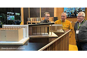 Houten maquettes  geven hovenier meer inzicht in maatwerk